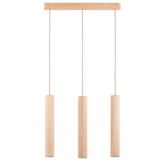 PENDANT LAMP ALFA ANAID  Wooden 3 x GU10 LED