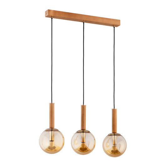 PENDANT LAMP ALFA TORI  Wooden 3 x E14