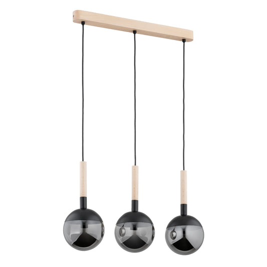 PENDANT LAMP ALFA RANCZO  Wooden 3 x E14