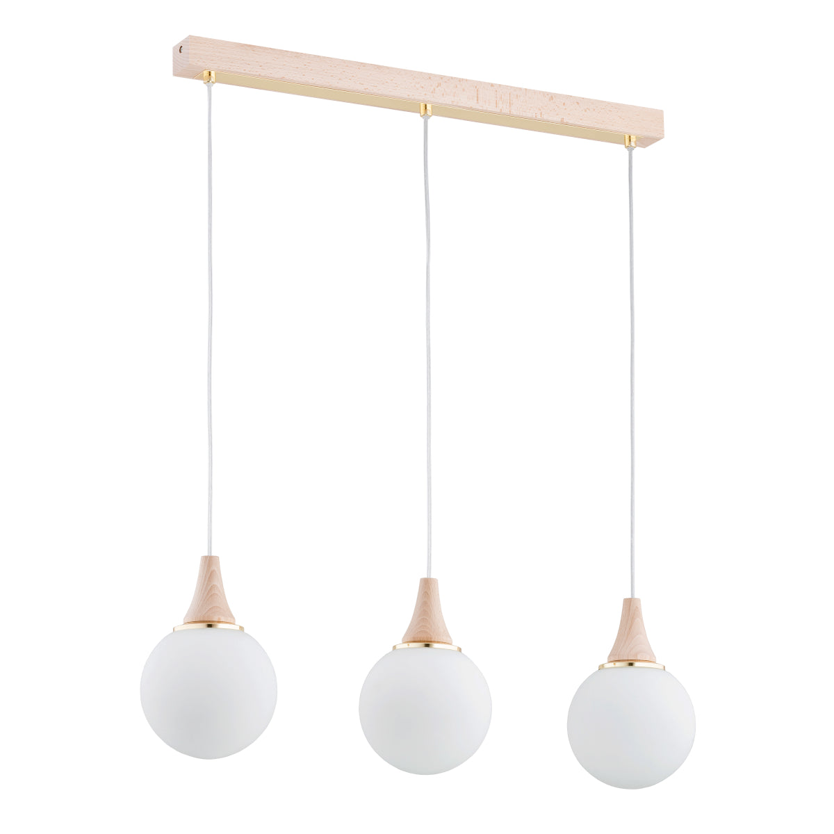 PENDANT LAMP ALFA TRENTO Wooden 3 x E14