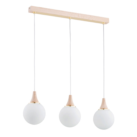 PENDANT LAMP ALFA TRENTO  Wooden 3 x E14