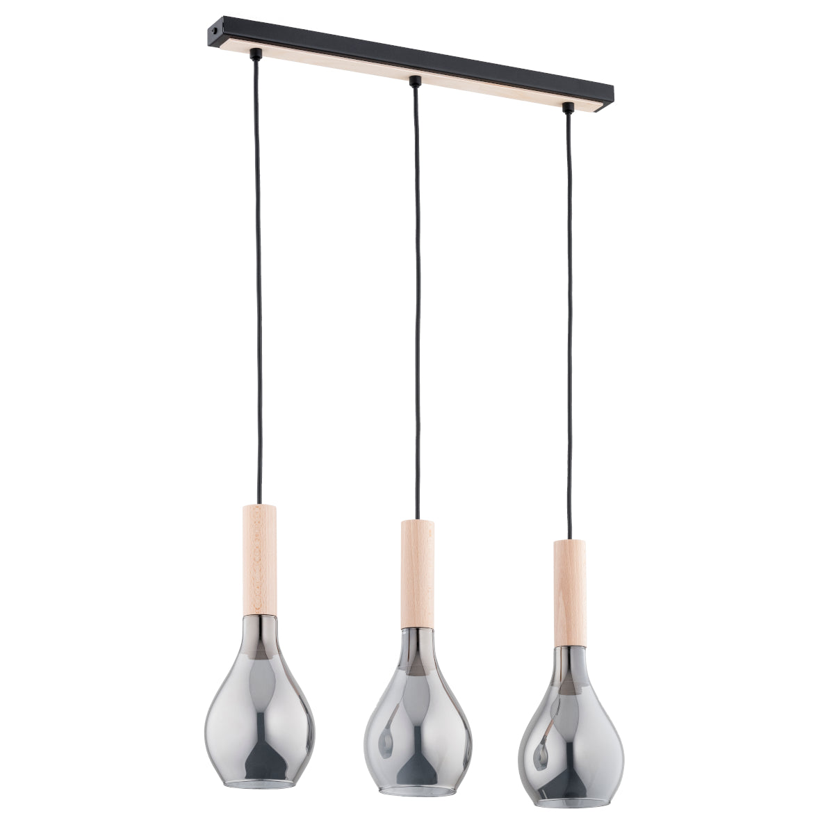 PENDANT LAMP ALFA KATRIN Wooden 3 x E14