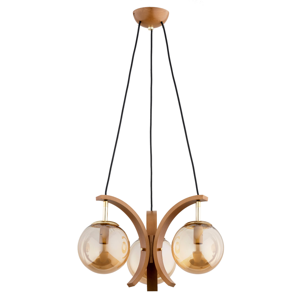 PENDANT LAMP ALFA INSO Wooden 3 x E14
