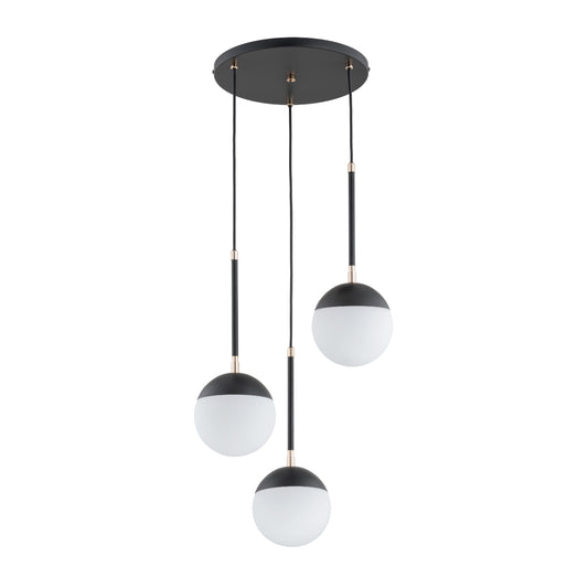 PENDANT LAMP ALFA VOLDA RE x  Black & White 3 x E14