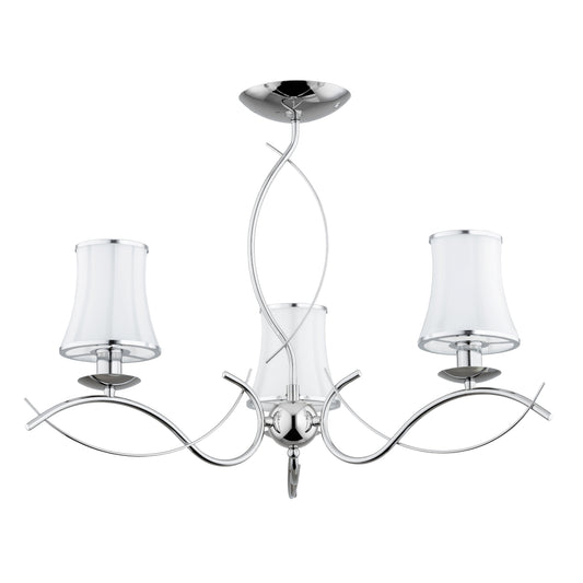 CEILING LAMP ALFA MONZA ART. Chrome 3 x E14