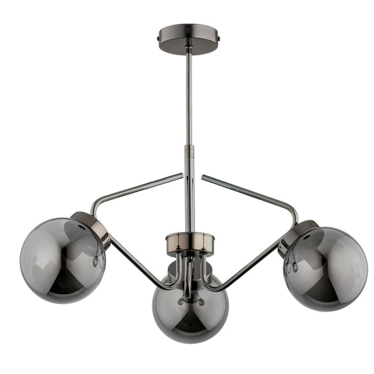 CEILING LAMP ALFA BARSUM Black Chrome 3 x E14