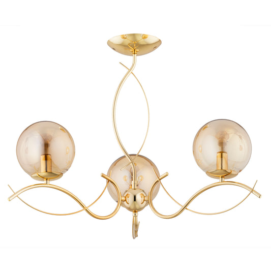 CEILING LAMP ALFA ELITA Gold 3 x E14