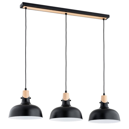 PENDANT LAMP ALFA SOLO Black 3 x E27