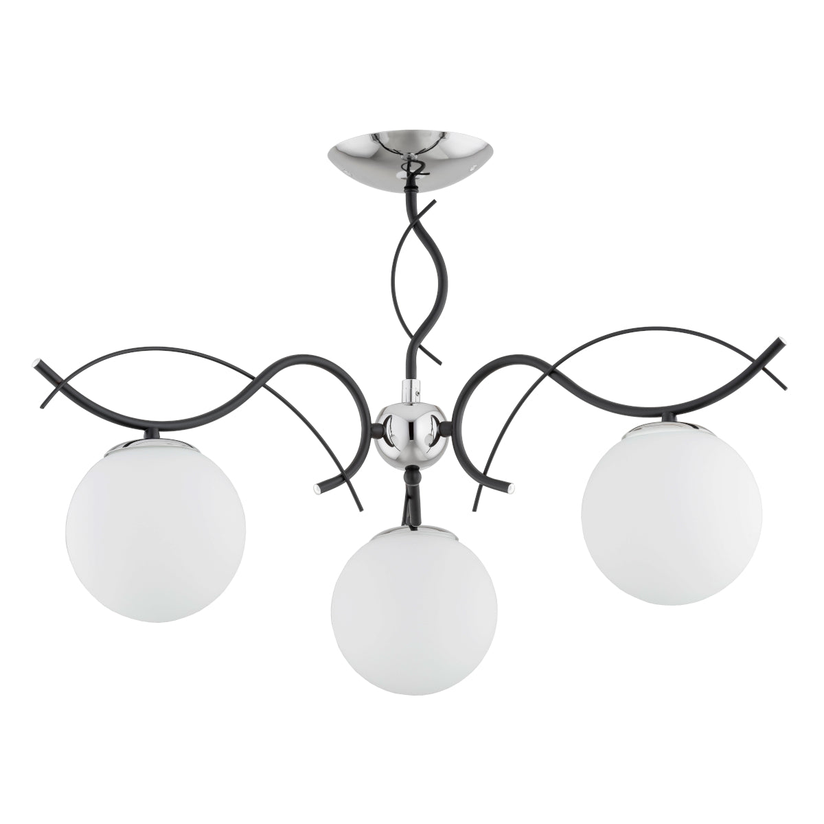 CEILING LAMP ALFA YUTA Black 3 x E14