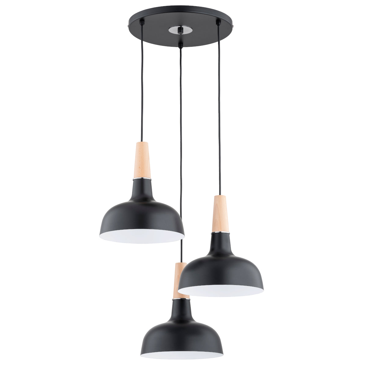 PENDANT LAMP ALFA GO x A Black 3 x E27