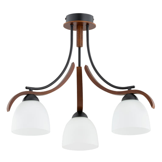 CEILING LAMP ALFA BAFIA 3 x E27  Wooden