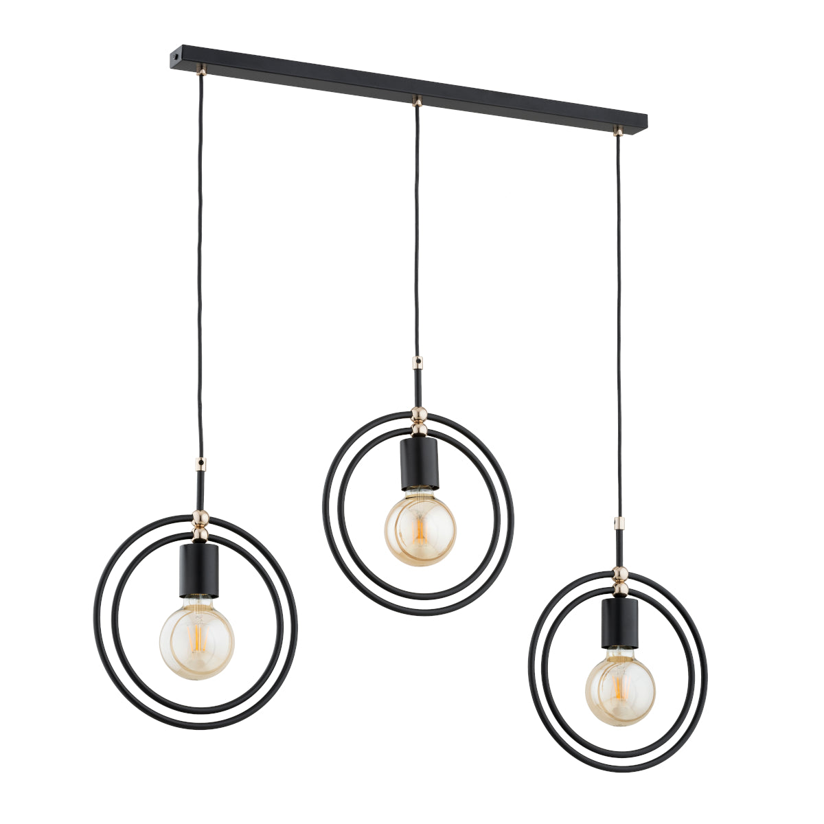 PENDANT LAMP ALFA ENDORA Black & Gold 3 x E27