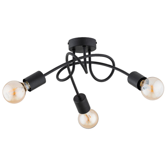 CEILING LAMP ALFA DISEL Black 3 x E27