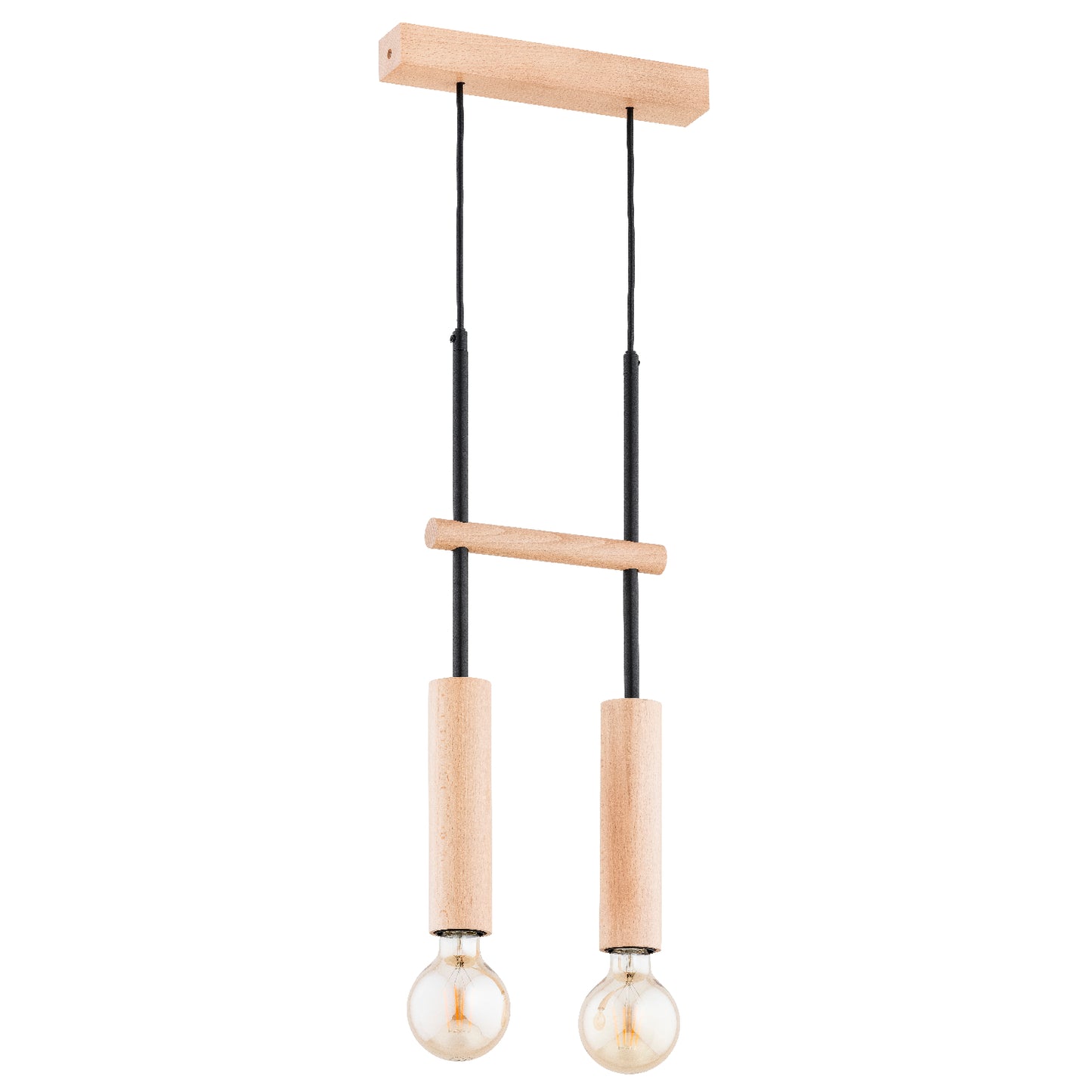 PENDANT LAMP ALFA DILAN Wooden 2 x E27