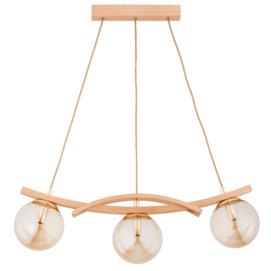 PENDANT LAMP ALFA SANA  Wooden 3 x E14