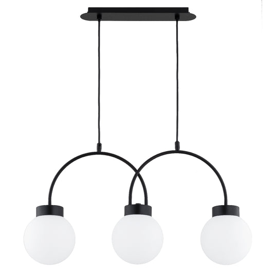 CEILING LAMP ALFA DARSO Black & White 3 x E14