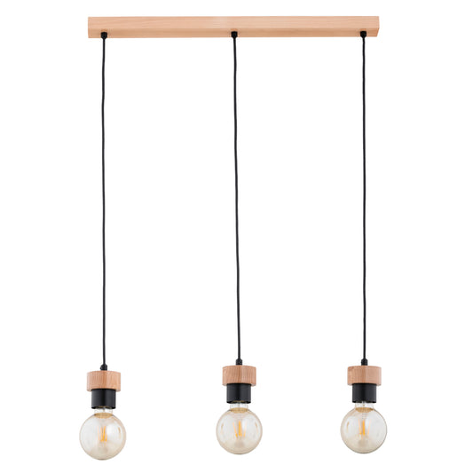 PENDANT LAMP ALFA ZELIA  Wooden 3 x E27