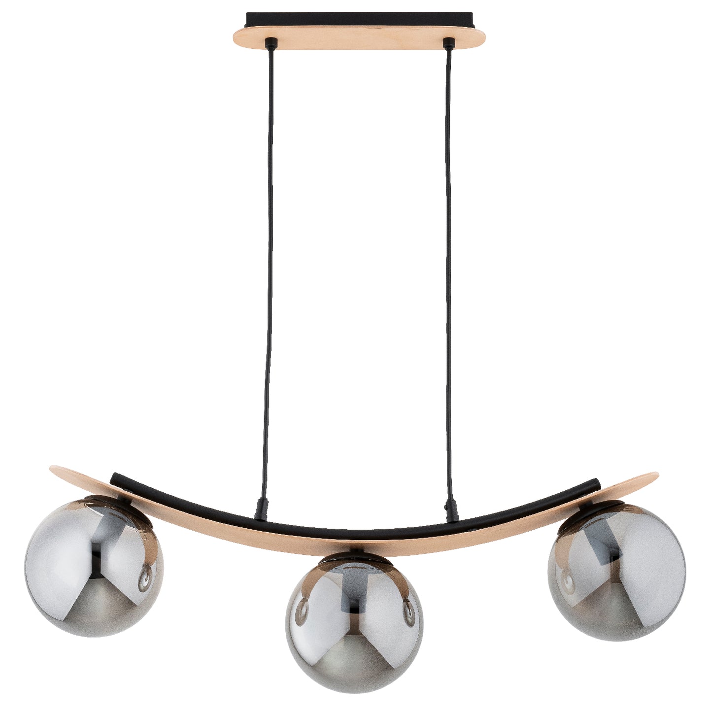 PENDANT LAMP ALFA NAIRA Wooden 3 x E14