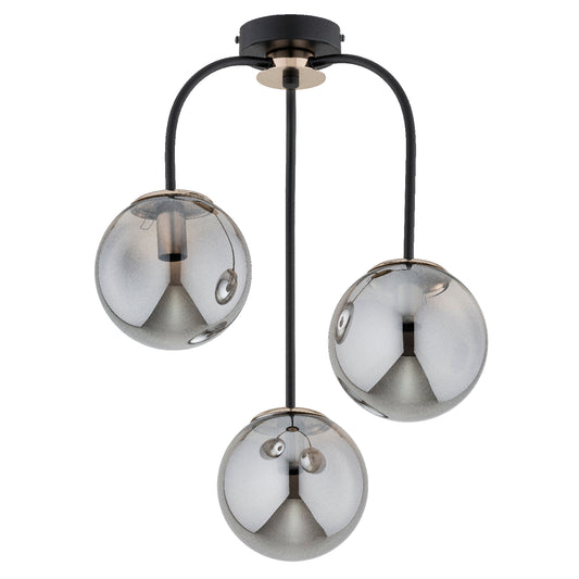 CEILING LAMP ALFA GAMMA Black 3 x E14