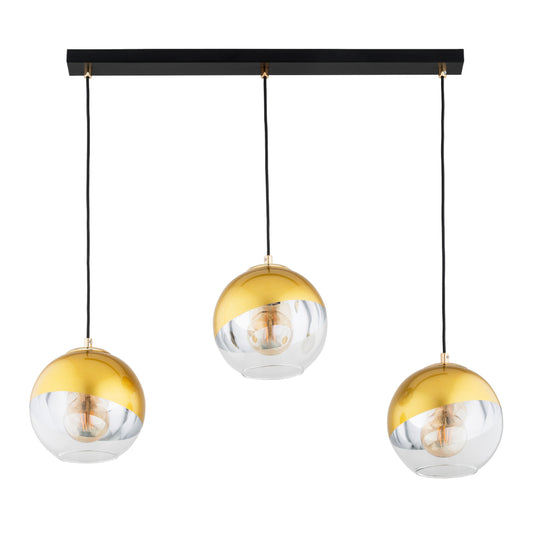 PENDANT LAMP ALFA VERONA Black & Gold 3 x E27