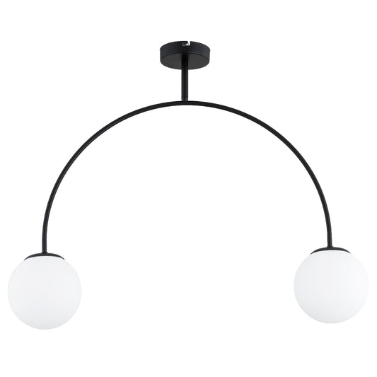 CEILING LAMP ALFA BENDO Black & White 2 x E14