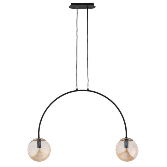 CEILING LAMP ALFA BENDO Black & Gold 2 x E14