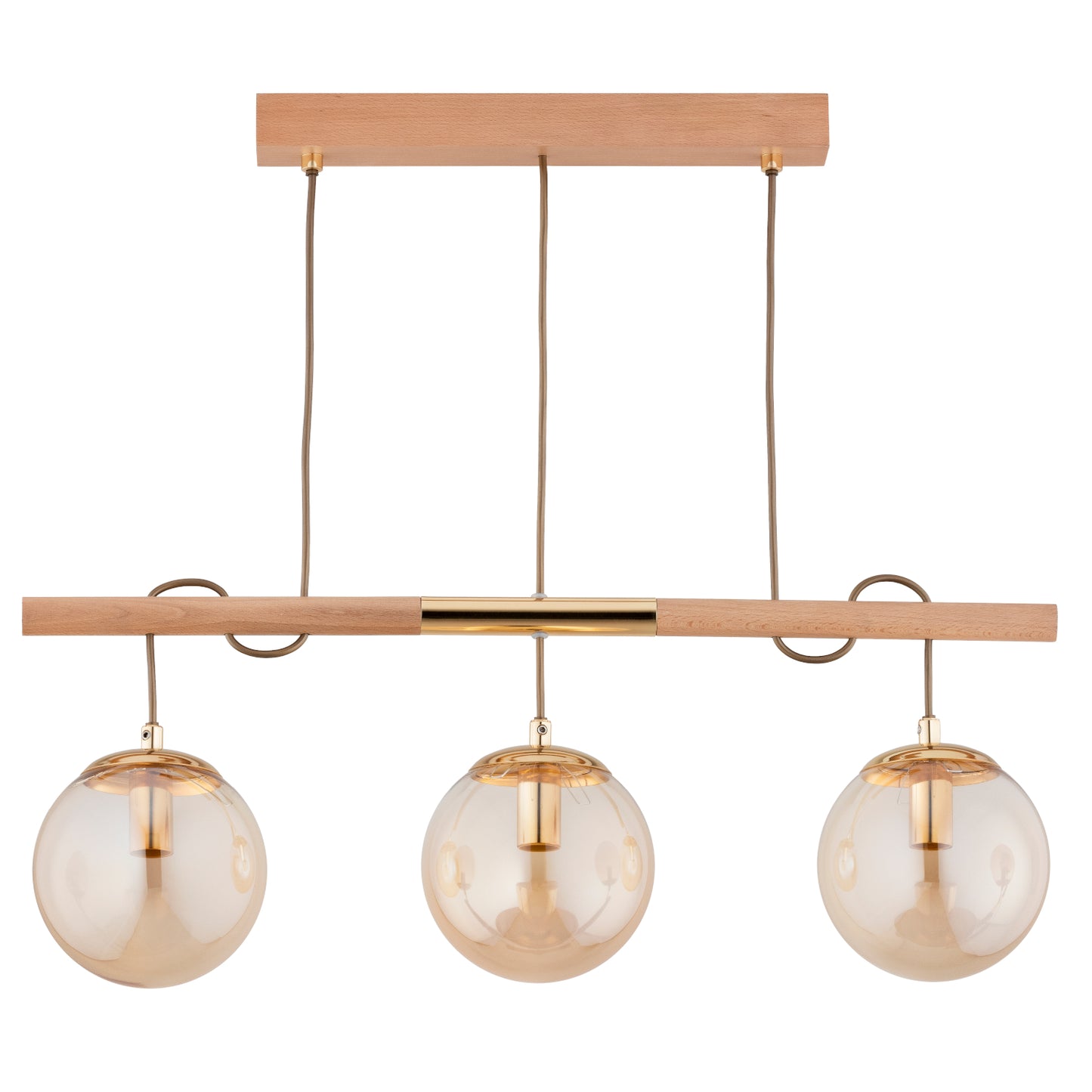 PENDANT LAMP ALFA A x A Wooden 3 x E14