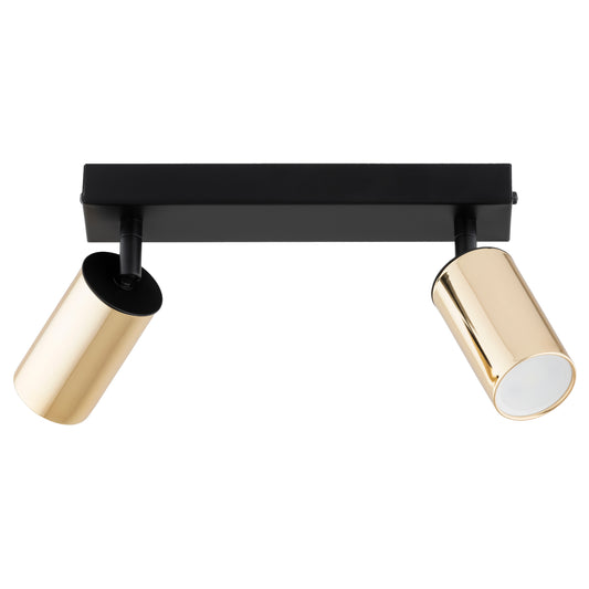 CEILING LAMP ALFA ATLET Black & Gold 2 x GU10