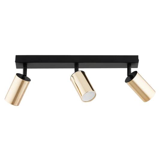 CEILING LAMP ALFA ATLET Black & Gold 3 x GU10