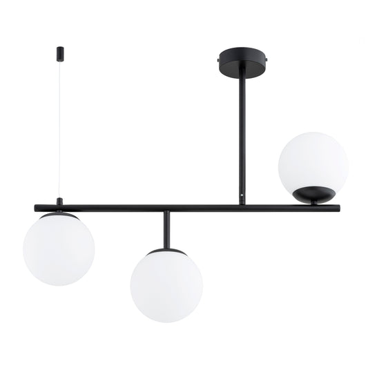 CEILING LAMP ALFA LUNA Black & White 3 x E14