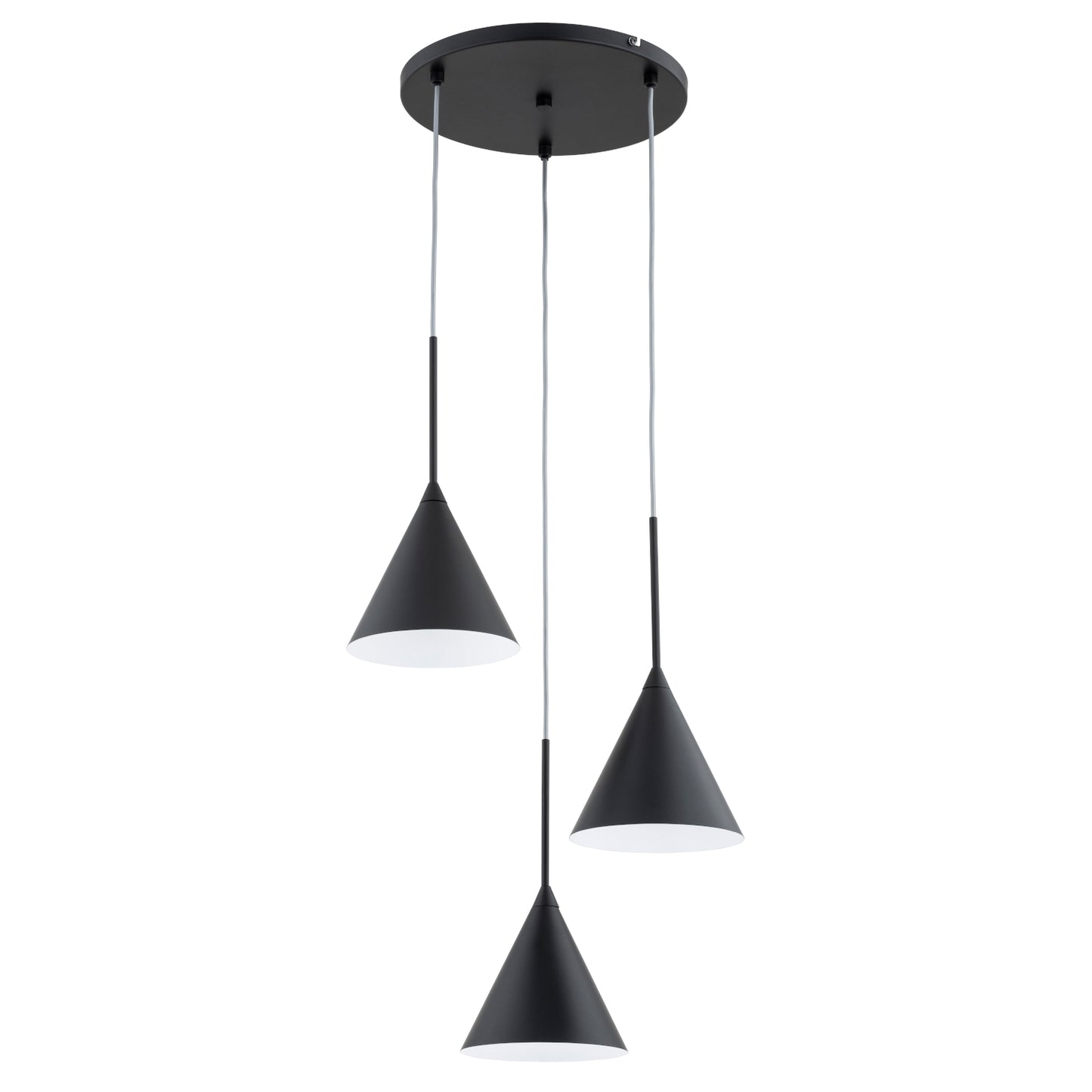 PENDANT LAMP ALFA FABO Black 3 x E14