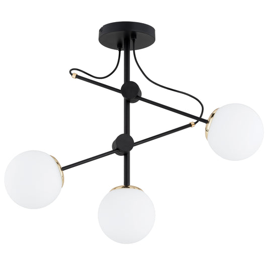 CEILING LAMP ALFA OLIMP Black & Gold 3  x  E14
