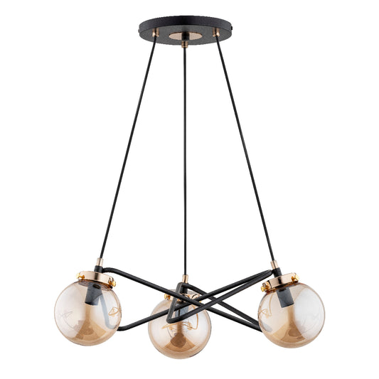 PENDANT LAMP ALFA VEGA Black 3 x E14