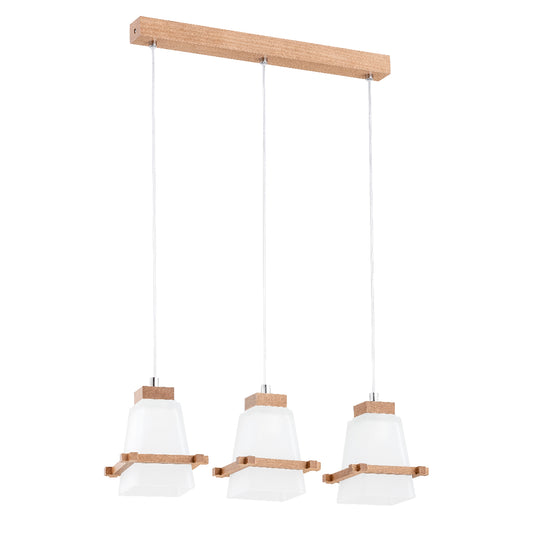 PENDANT LAMP ALFA VALSA  Wooden 3 x E27
