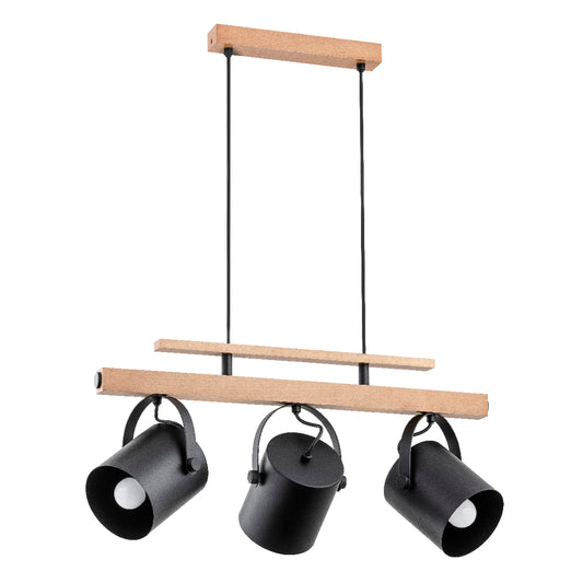 PENDANT LAMP ALFA TEYLA  Wooden 3 x E27