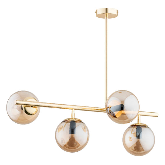 CEILING LAMP ALFA LUNGO Gold 4 x E14