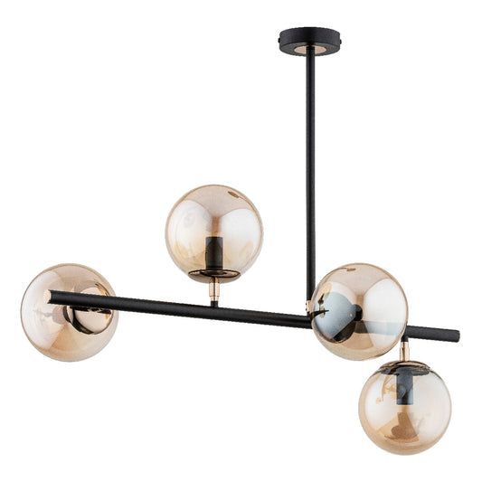 CEILING LAMP ALFA LURO Black 4 x E14