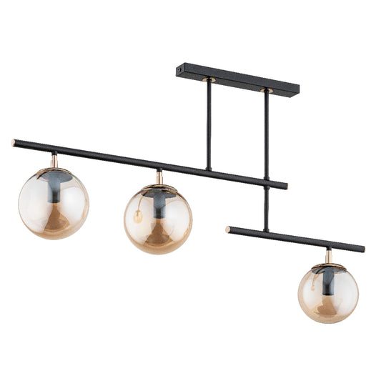 CEILING LAMP ALFA NOSCA Black 3 x E14