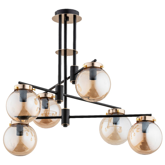 CEILING LAMP ALFA BOGOTA Black 6 x E14