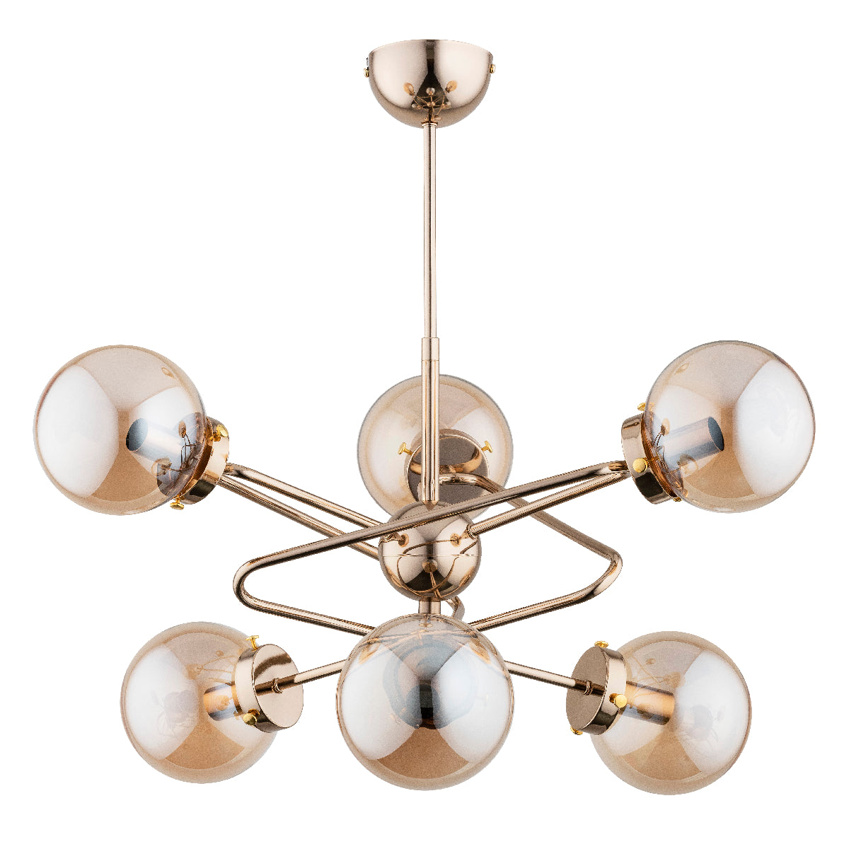 CEILING LAMP ALFA RITO Gold 6 x E14