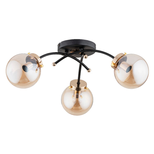 CEILING LAMP ALFA NATELLA Black 3 x E14