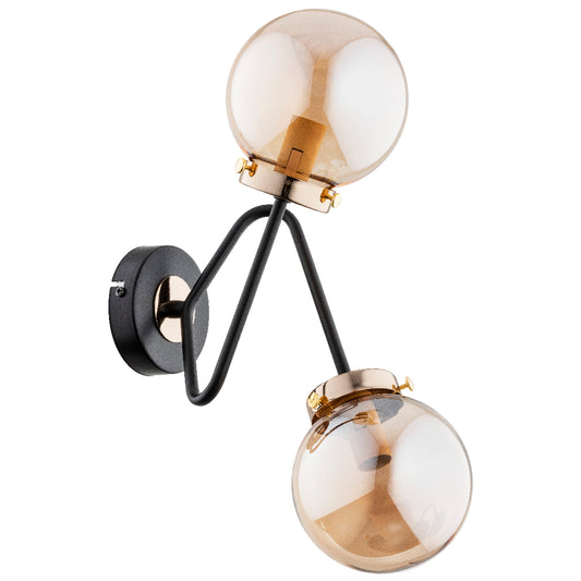 WALL LAMP ALFA RESTO Black 2 x E14