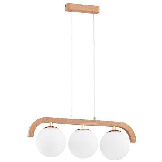 PENDANT LAMP ALFA KRYZA  Wooden 3 x E14