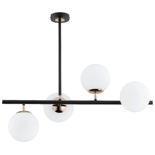 CEILING LAMP ALFA LURO Black 4 x E14