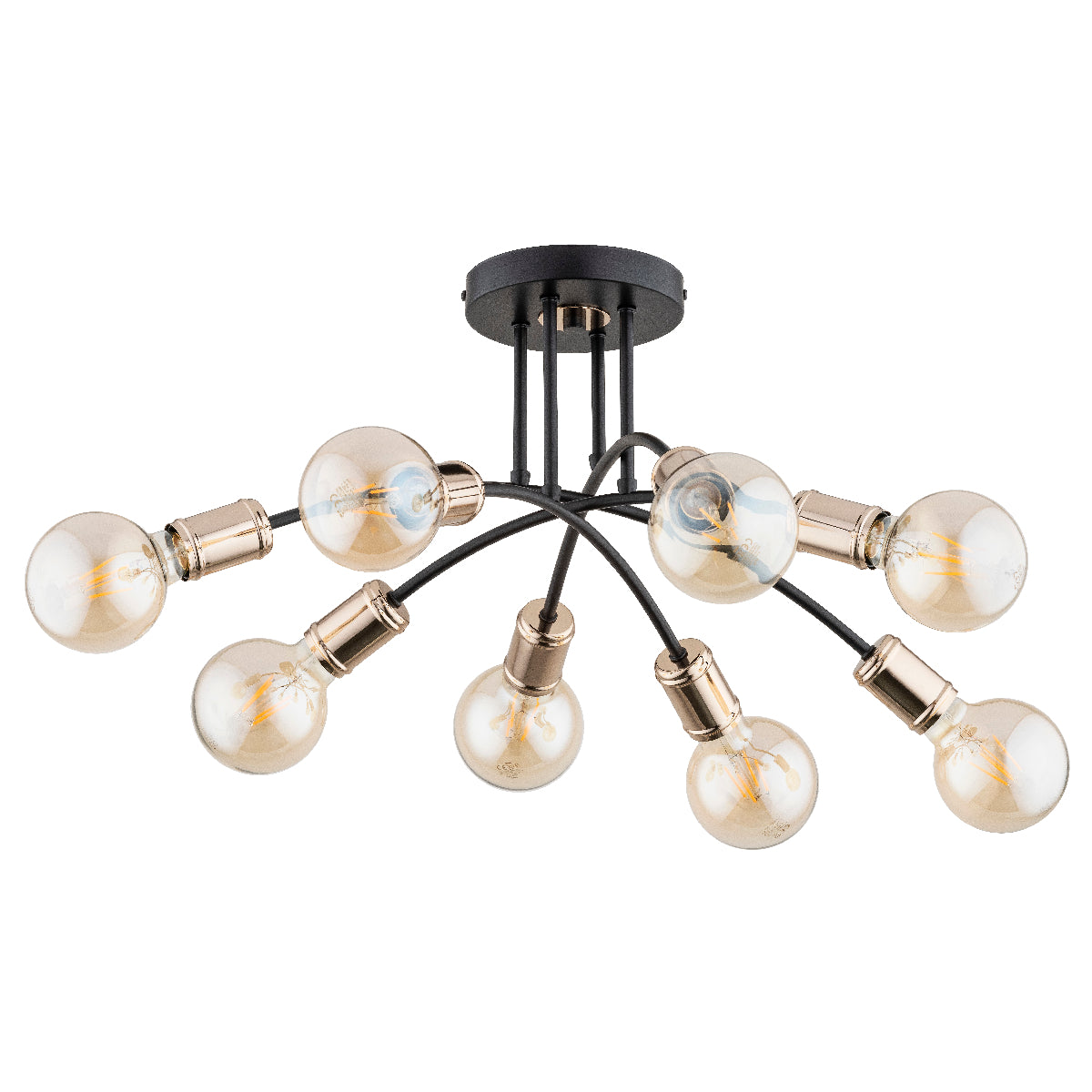 CEILING LAMP ALFA LANTI Black 8 x E27