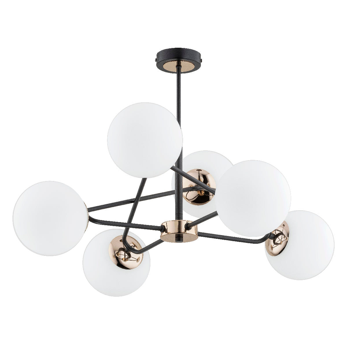 CEILING LAMP ALFA SAGITO BRASS 6 x E14