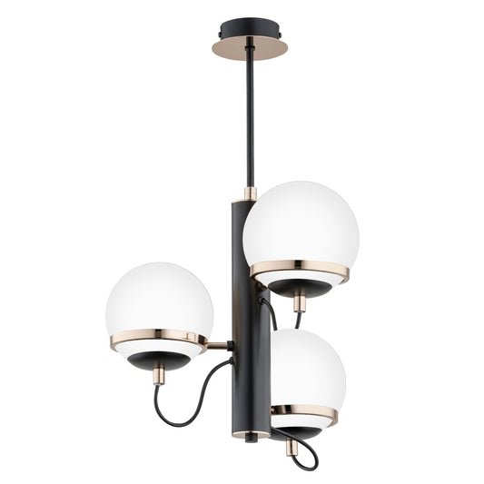 CEILING LAMP ALFA LUMINA Black & White 3 x E14
