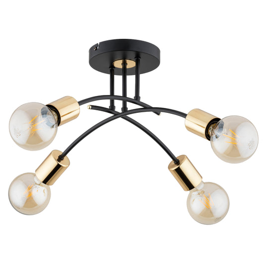 CEILING LAMP ALFA DANEL Black 4 x E27