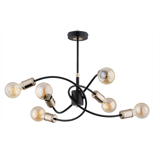 CEILING LAMP ALFA KARUZO MI x  Black 6 x E27