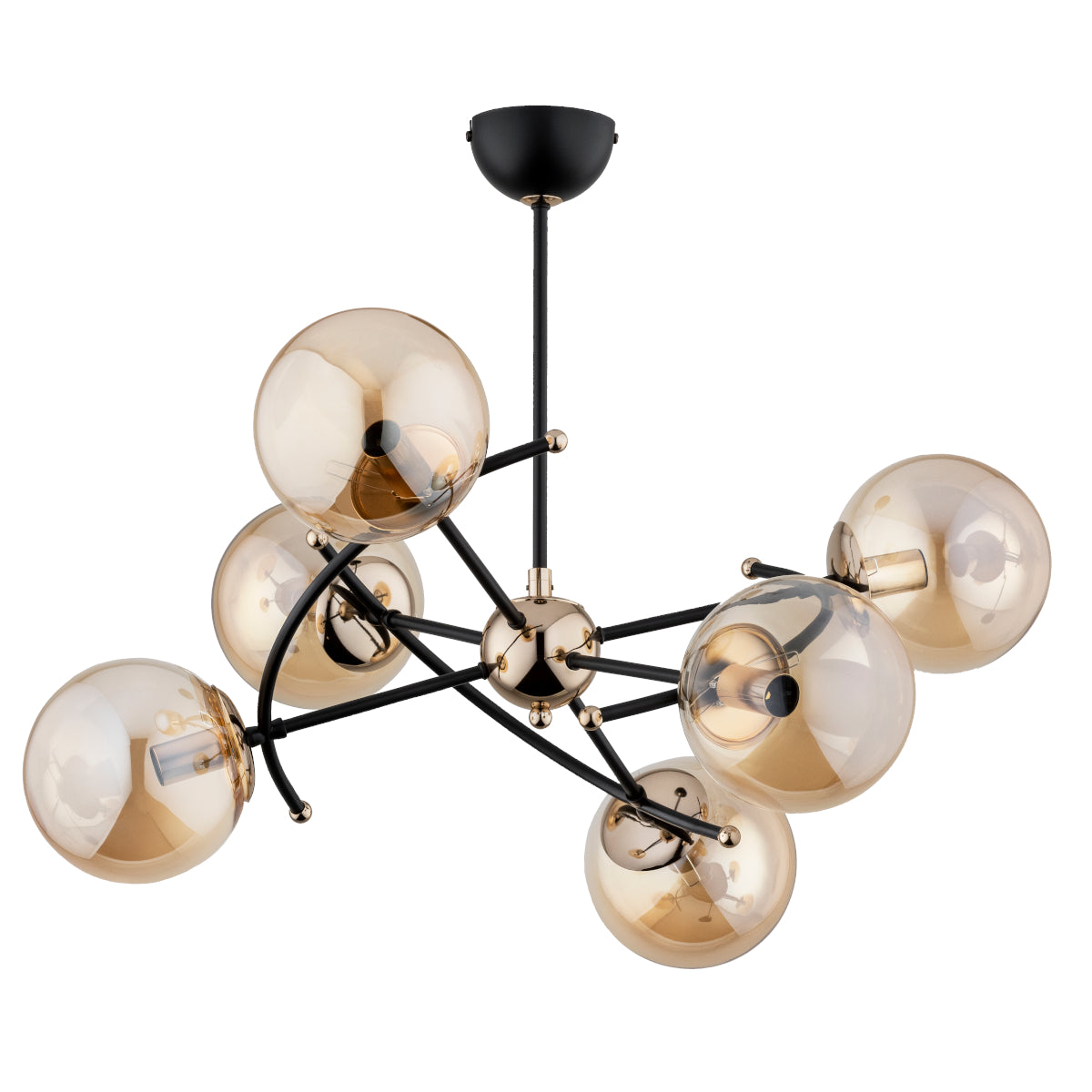 CEILING LAMP ALFA KOSMITO MI x  Black & Gold 6 x E14